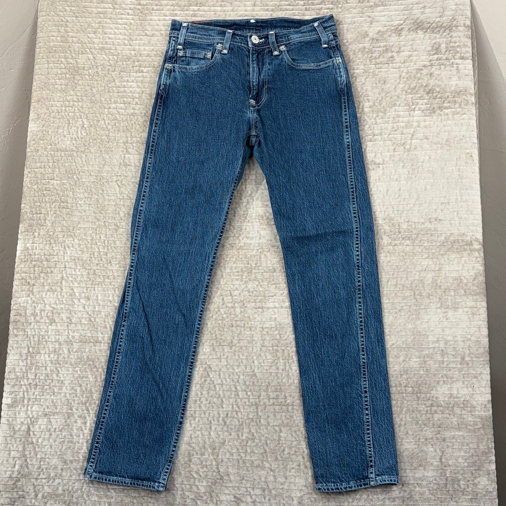 Levi's Red Lot 502 W28 L32 Dark Wash Straight Leg Denim Jeans‎